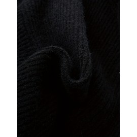 Women's Casual Oversized Hooded Cardigan - Thickened Winter Sweater with Double Zipper Front, Ribbed Cuffs & Hem, Earthy Brown, Medium Stretch for Fall & Winter Layering