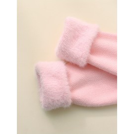 [Soft Thermal Sweater] Soft & Comfortable Women's Thermal Round-Neck Loose Fit Long Sleeve Sweater | All-Season Casual Top, Solid Color, Easy Care Hand Wash/Dry Clean, Medium Stretch, Clean Design