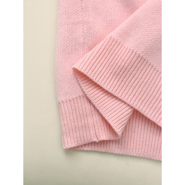 [Soft Thermal Sweater] Soft & Comfortable Women's Thermal Round-Neck Loose Fit Long Sleeve Sweater | All-Season Casual Top, Solid Color, Easy Care Hand Wash/Dry Clean, Medium Stretch, Clean Design