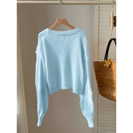 [Floral Cardigan for Women] Floral Pattern Women's Beige Cardigan - Long Sleeve Sweater with Round Neck for Spring/Fall Layering | Everyday & Formal Outfits, Lightweight Fabric, Textured Knitwear, Durable Knitwear, Office Wear, Fall Wardrobe