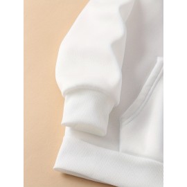 Women's Soccer Mom Graphic Hoodie - Cozy Fall & Winter Pullover with Drawstring, Beige Casual Sweatshirt Featuring 